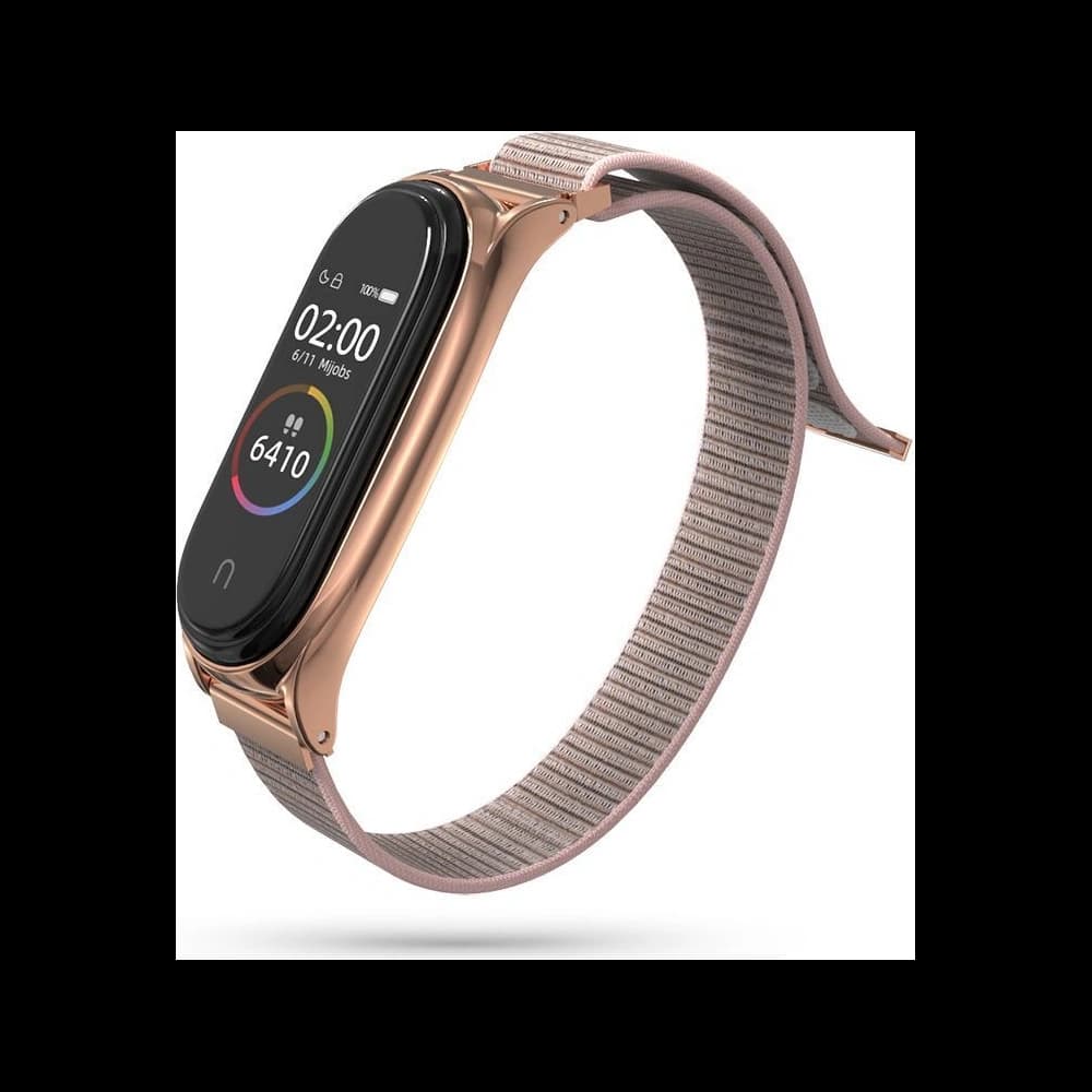 Tech-Protect Nylon Xiaomi Mi Band 7 Rose Gold - 1