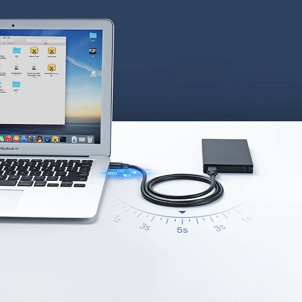 UGREEN US128 USB 3.2 Gen 1 3m schwarzes Kabel - 12