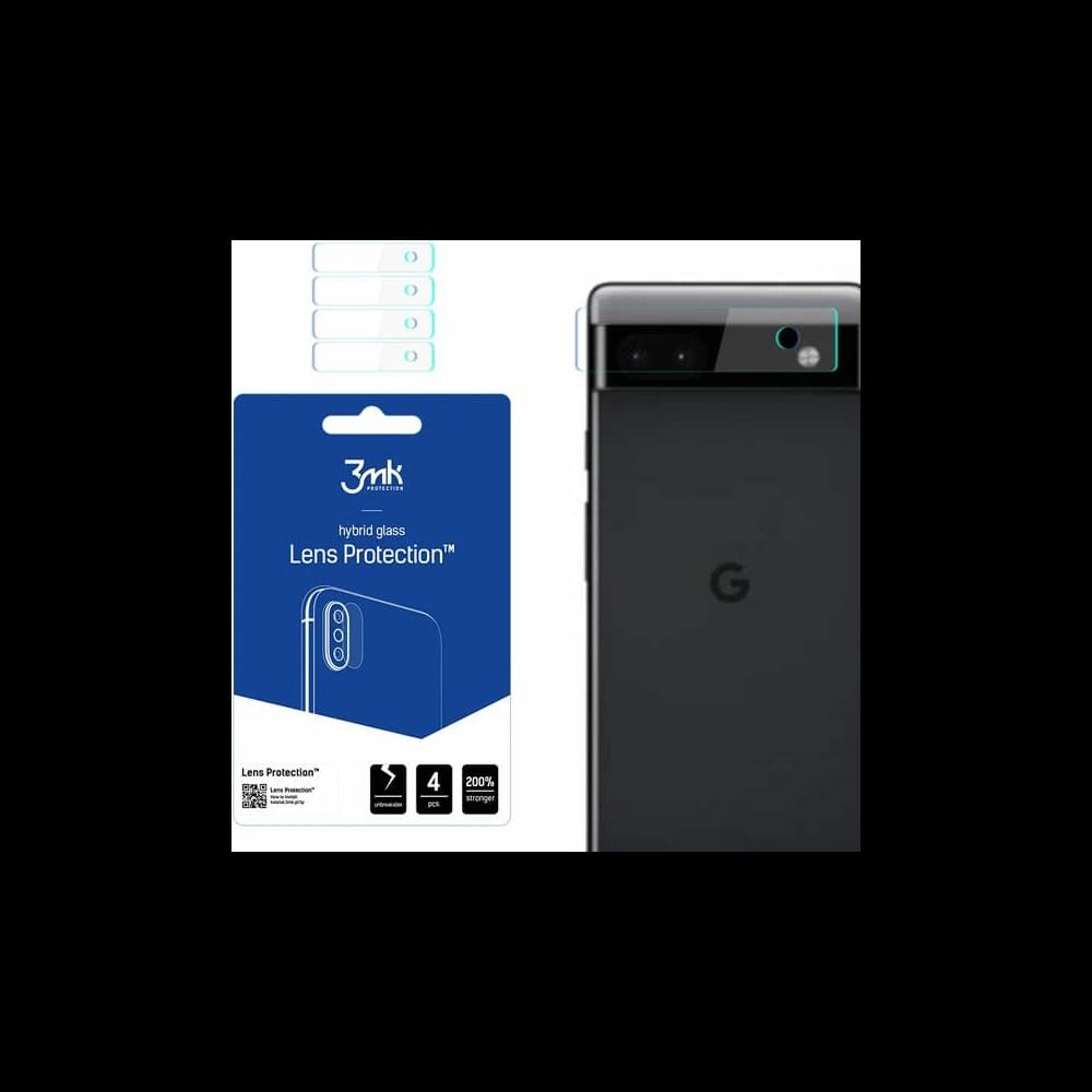 Hârtie hibridă pentru obiectivul aparatului 3MK Protecția lentilei Google Pixel 6a [4 PACK] - 1
