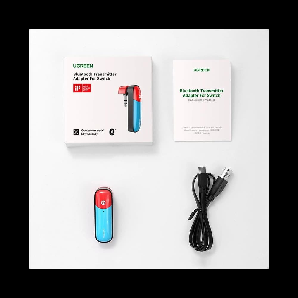 UGREEN Bluetooth 5.0 aptX 3,5mm Mini-Jack Transmitter für Nintendo Switch - 13