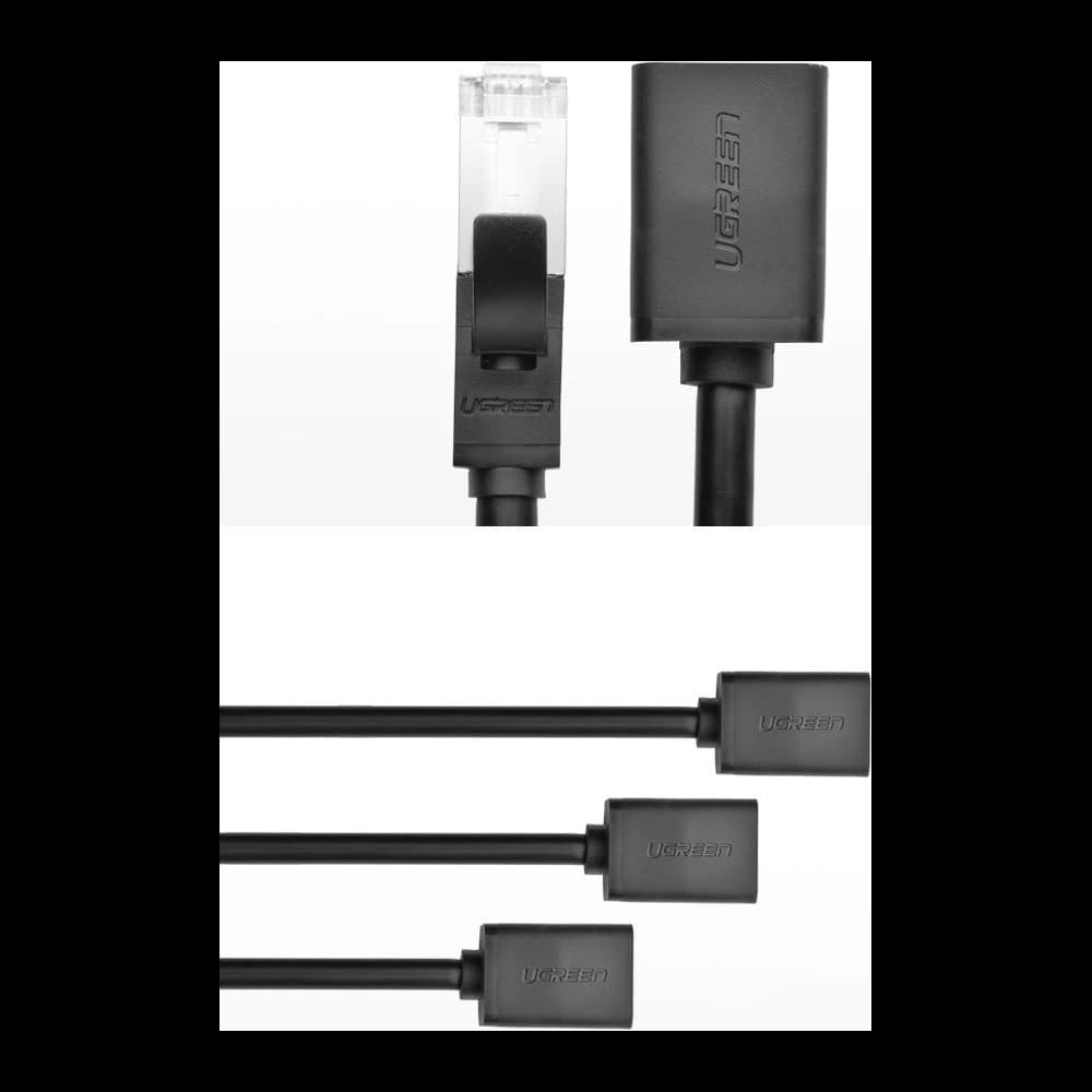 UGREEN NW112 Extension Cable Ethernet RJ45 Cat 6 FTP 1000Mbps 5m Black - 10