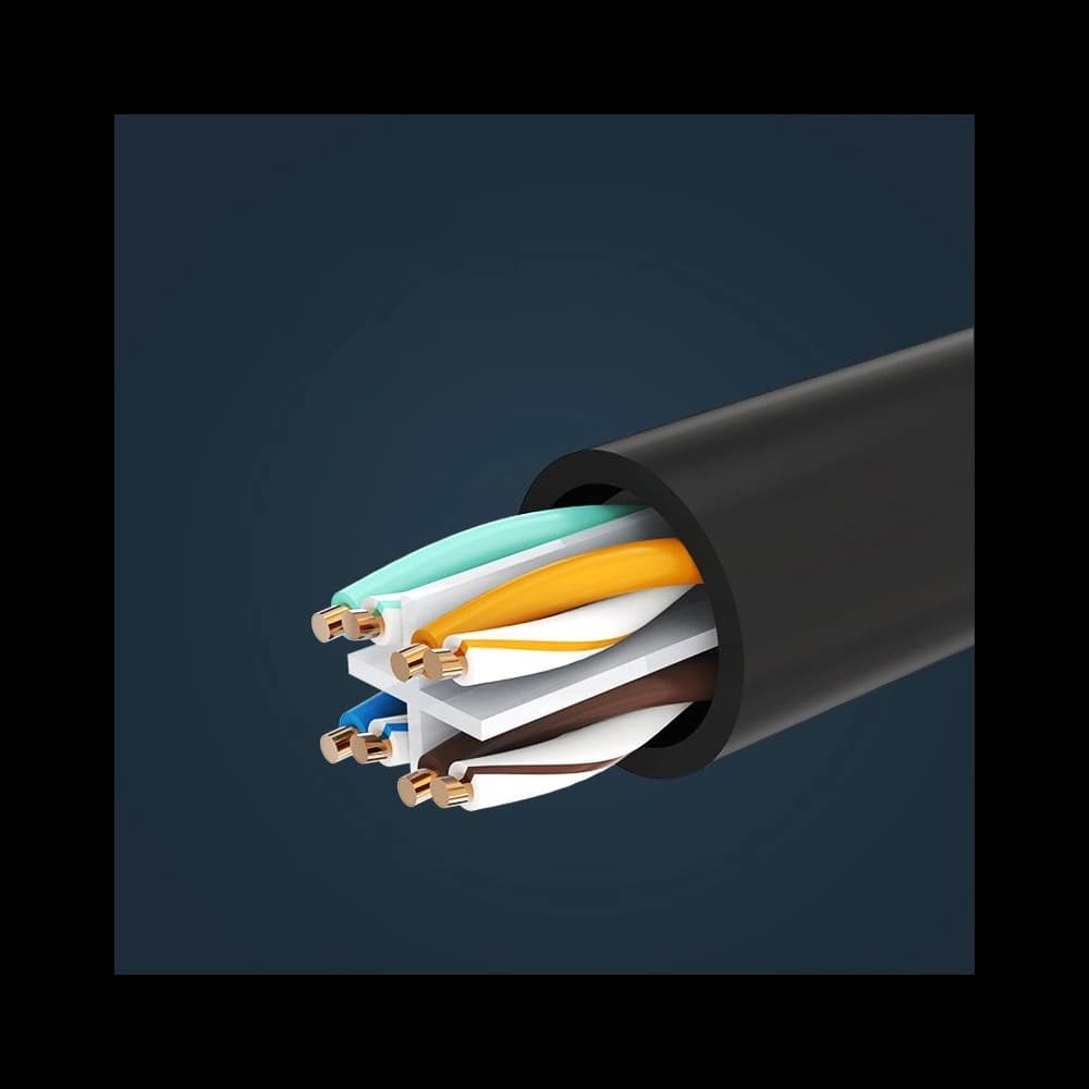 UGREEN NW112 Extension Cable Ethernet RJ45 Cat 6 FTP 1000Mbps 5m Black - 12