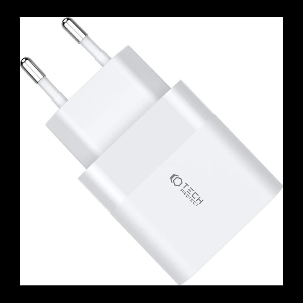 Tech-Protect C30W 2-port Network Charger PD 30W QC 3.0 White - 3