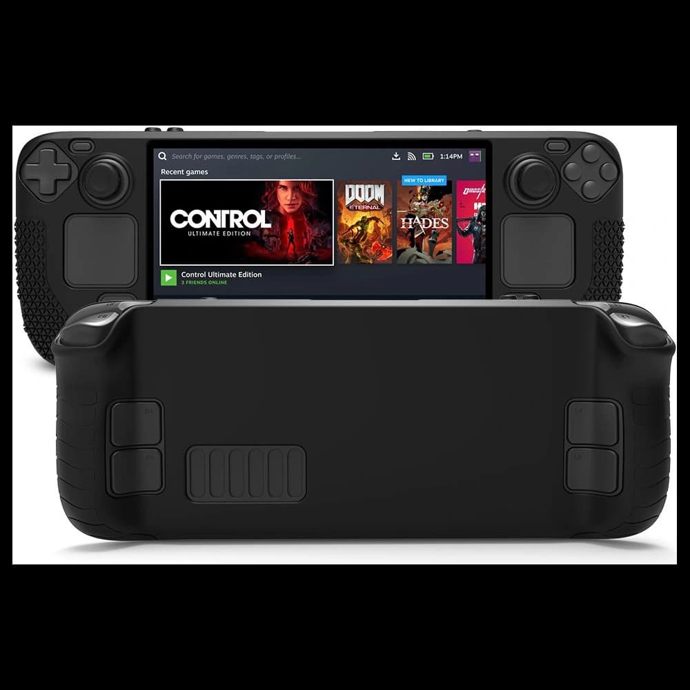 Hülle Tech-Protect TPUCarbon Valve Steam Deck LCD / OLED Schwarz - 5