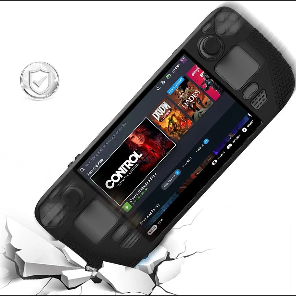 Hülle Tech-Protect TPUCarbon Valve Steam Deck LCD / OLED Schwarz - 8