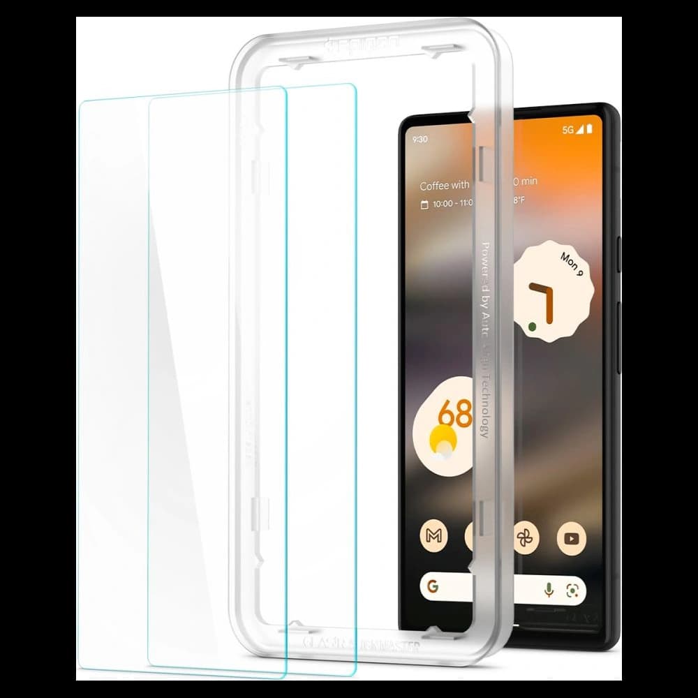 Spigen GLAS.tR Slim AlignMaster Google Pixel 6a [2 PACK] - 6
