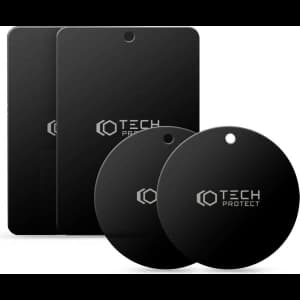 Tech-Protect Metalplate Magnetic Car Mount Black [4 PACK]