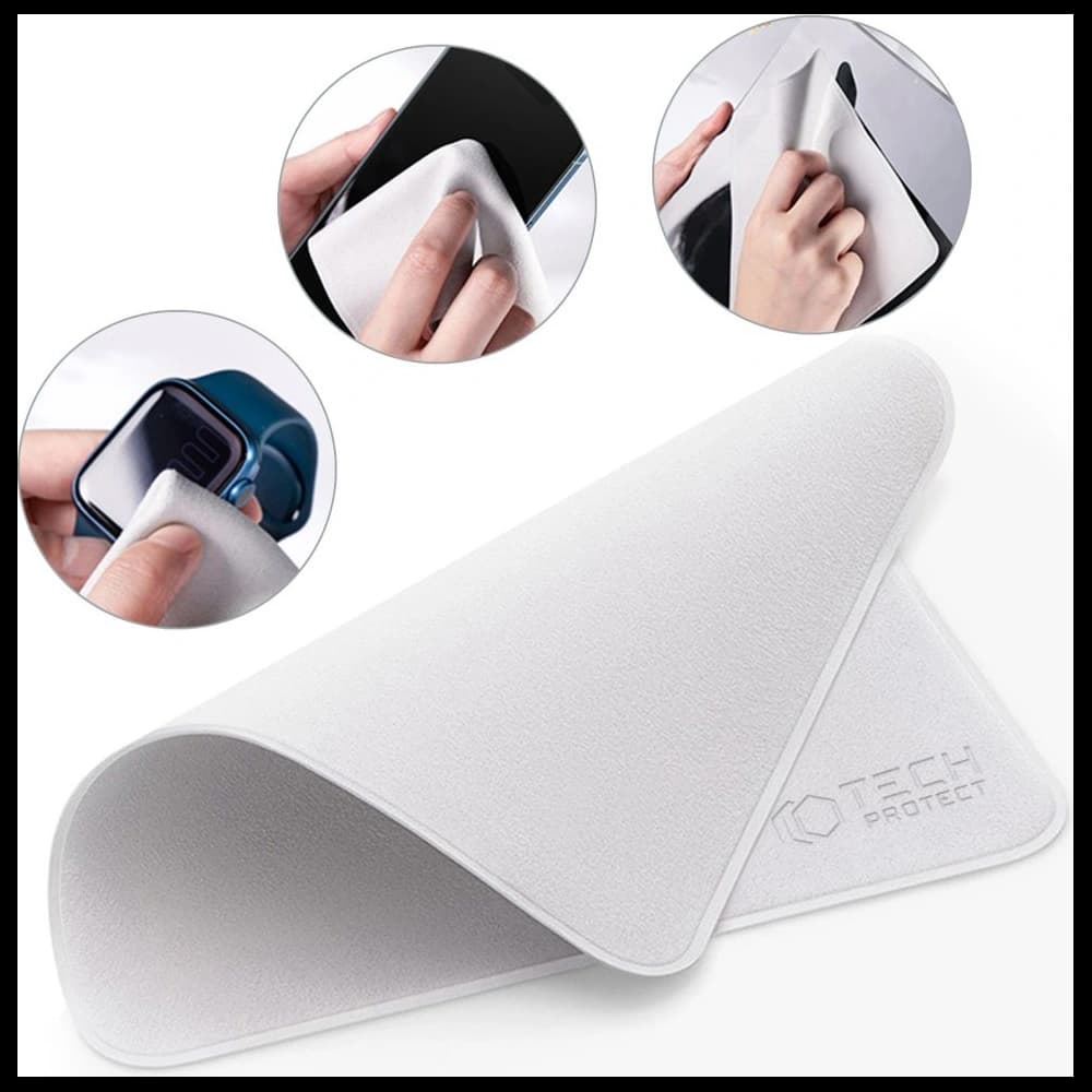 Șervețel pentru ecrane Tech-Protect Polishing Cloth Grey [2 PACK] - 3