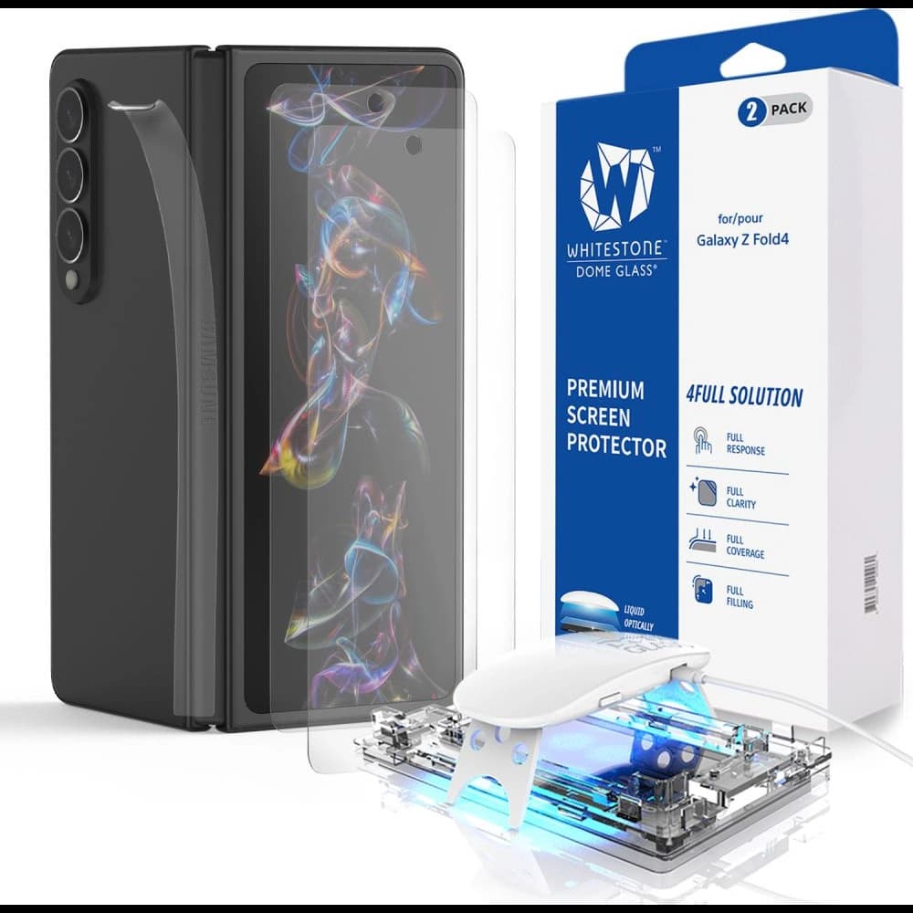 Tvrzené sklo s UV lepidlem Whitestone Dome Glass Samsung Galaxy Z Fold 4 [2 PACK] - 1