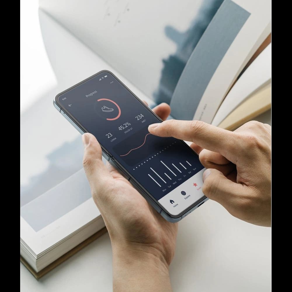 Hydrogel-Folie Ringke Dual Easy Samsung Galaxy Z Flip 4 [2 PACK] - 7