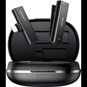 USAMS ENC 2.4G Wireless Lavalier Microphone Lightning ZB244MKF01 (US-ZB244)