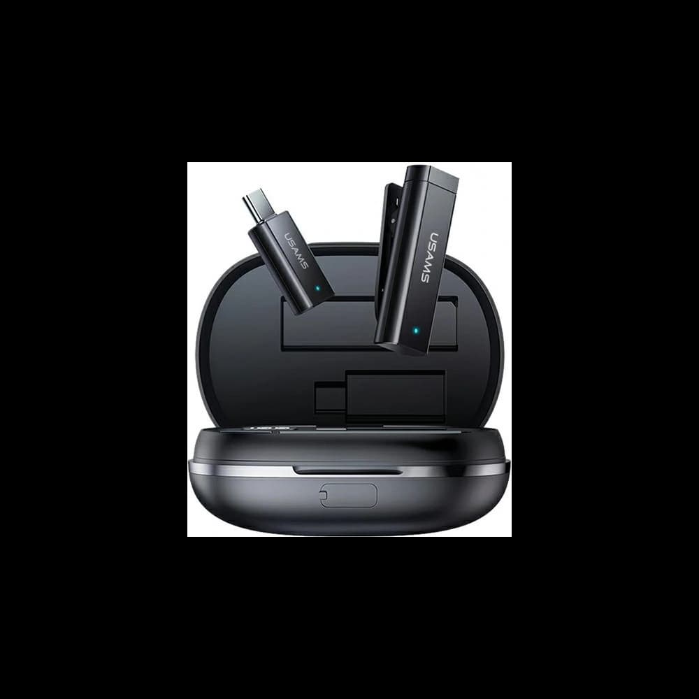 Bezdrátový klopový mikrofon USAMS ENC 2.4G Wireless Lavalier Microphone USB-C ZB243MKF01 - 1