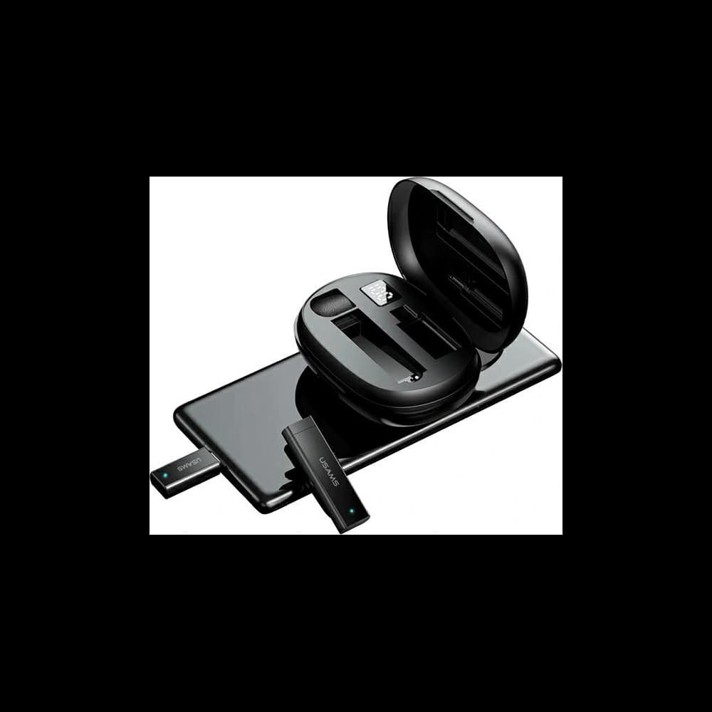 Bezdrátový klopový mikrofon USAMS ENC 2.4G Wireless Lavalier Microphone USB-C ZB243MKF01 - 2