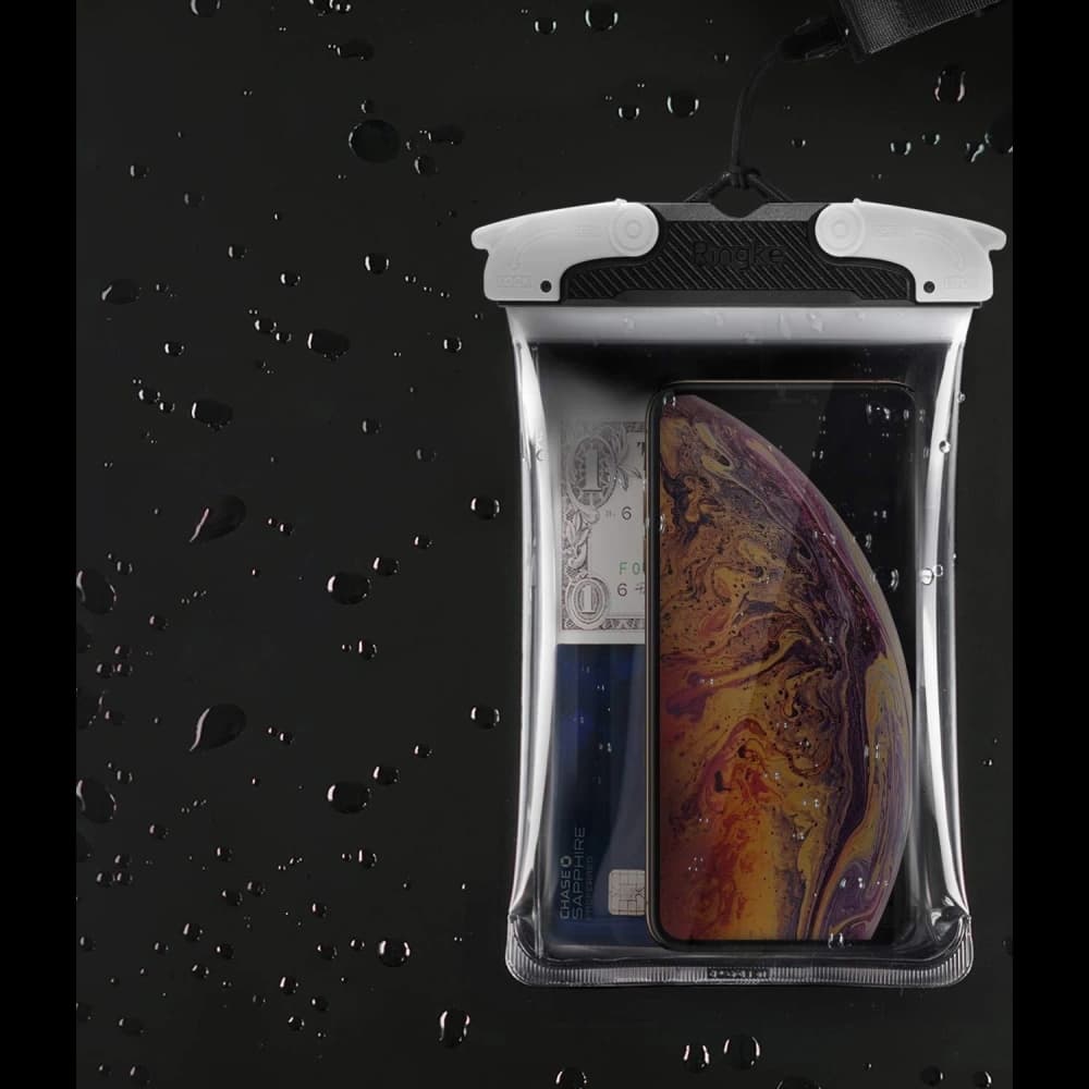 Universelle wasserdichte Hülle Ringke U-Fix Round Gray - 4