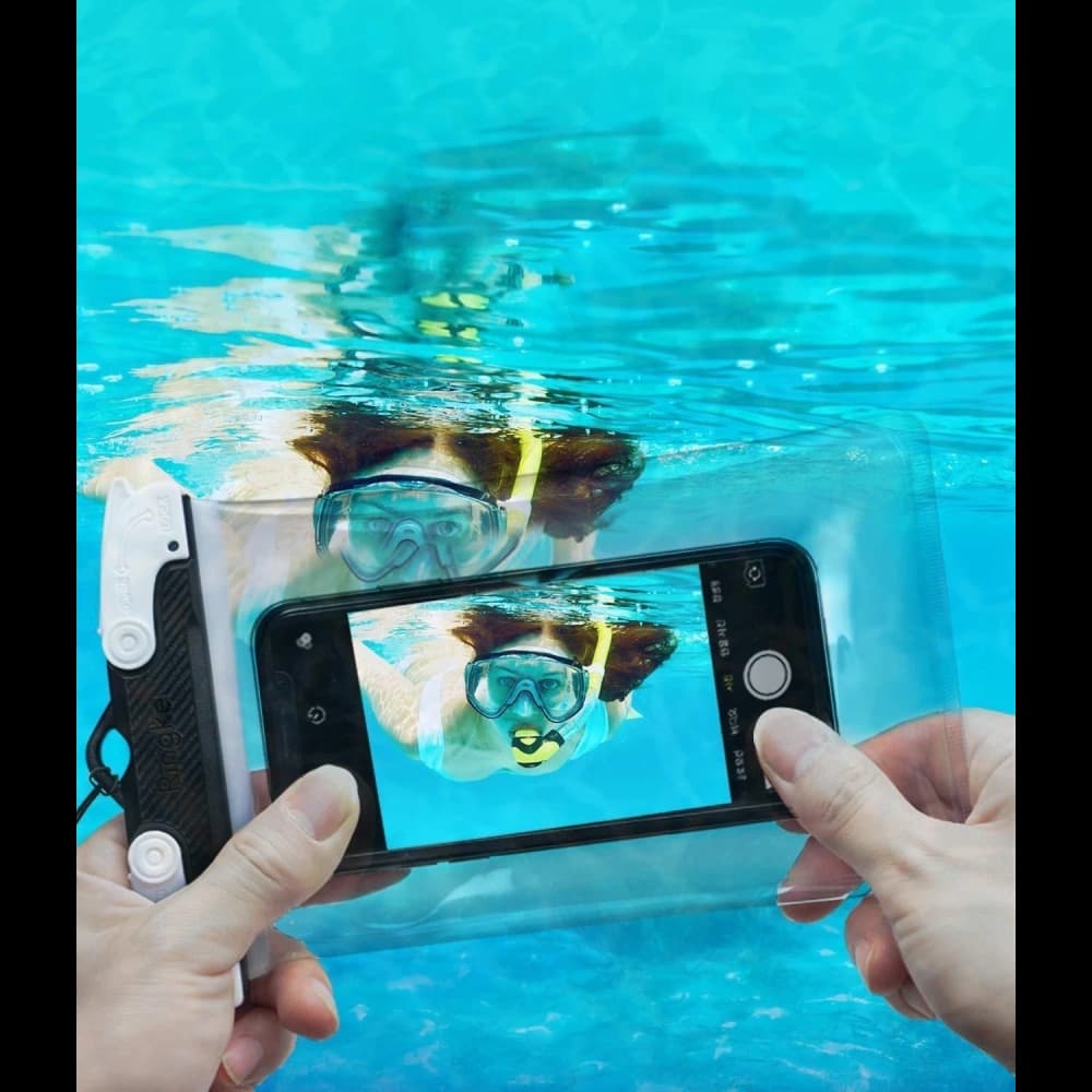 Universelle wasserdichte Hülle Ringke U-Fix Round Gray - 5