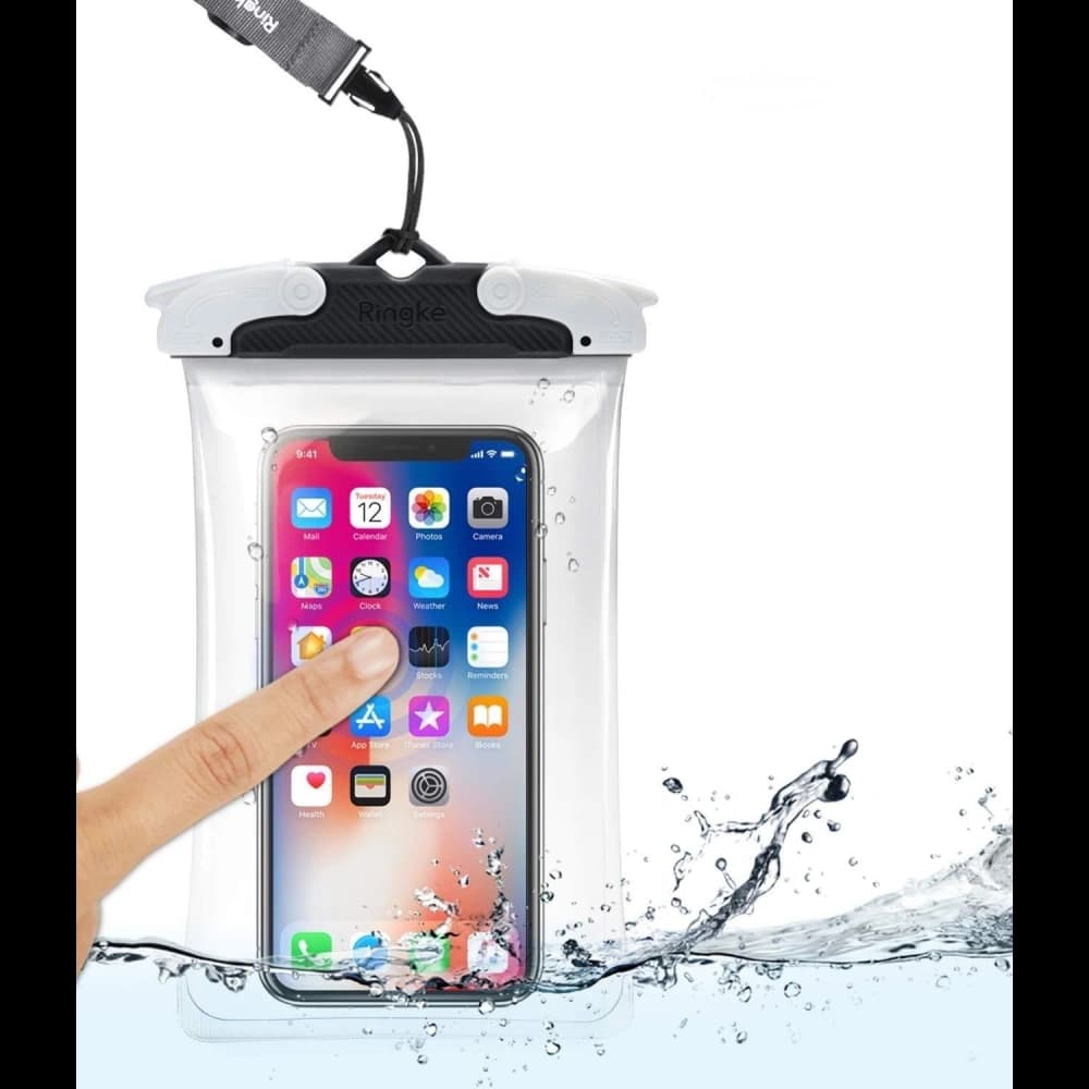 Universelle wasserdichte Hülle Ringke U-Fix Round Gray - 7