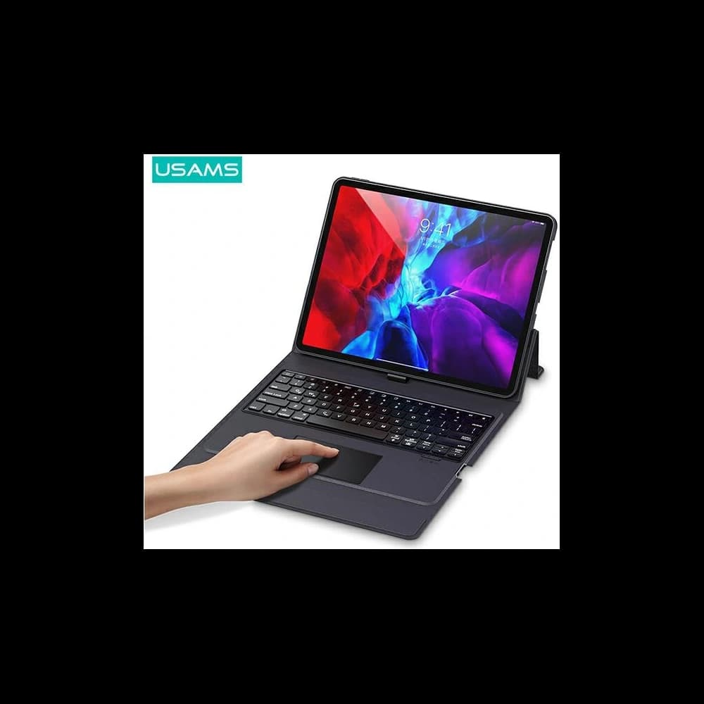 Case USAMS Winz Keyboard Apple iPad 9.7 2017/2018 (5. und 6. Generation) schwarz/black Touch Control Bluetooth - 5