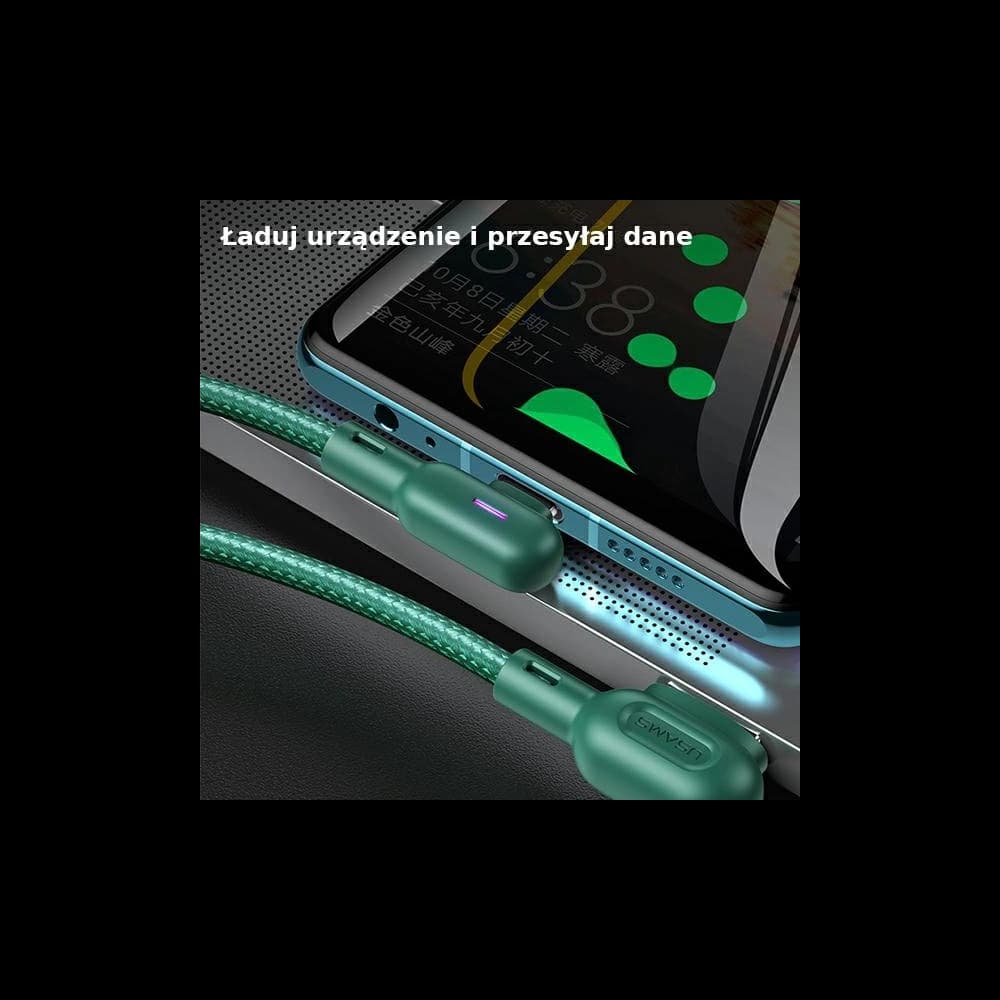 USAMS U57 MicroUSB 1,2m 2A zöld/kábel zöld SJ458USB02 - 8