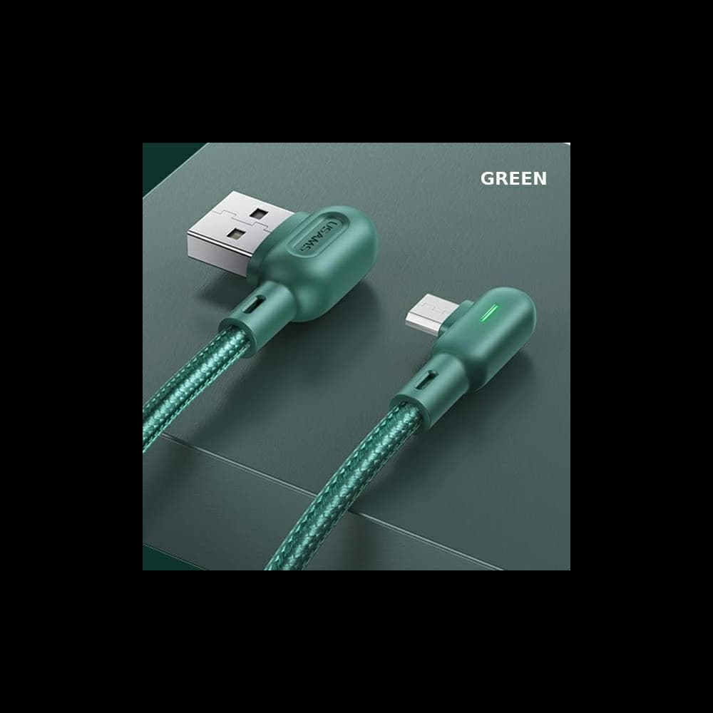 USAMS U57 MicroUSB 1,2m 2A zöld/kábel zöld SJ458USB02 - 9