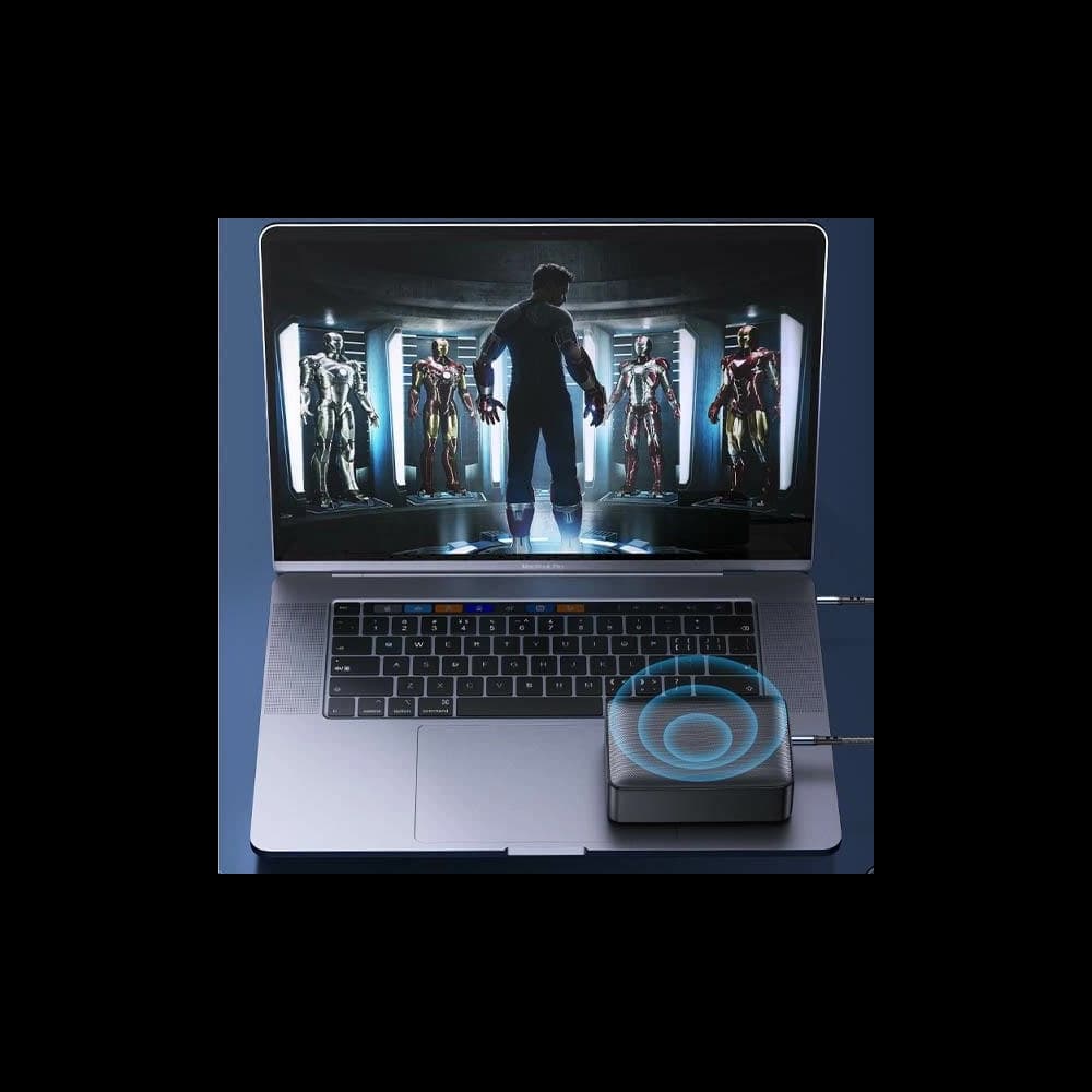 Kabel pleciony USAMS 2w1 1,2m Fast Charge (Lightning/Jack 3,5mm na Jack 3,5mm) SJ554YP01 - 3