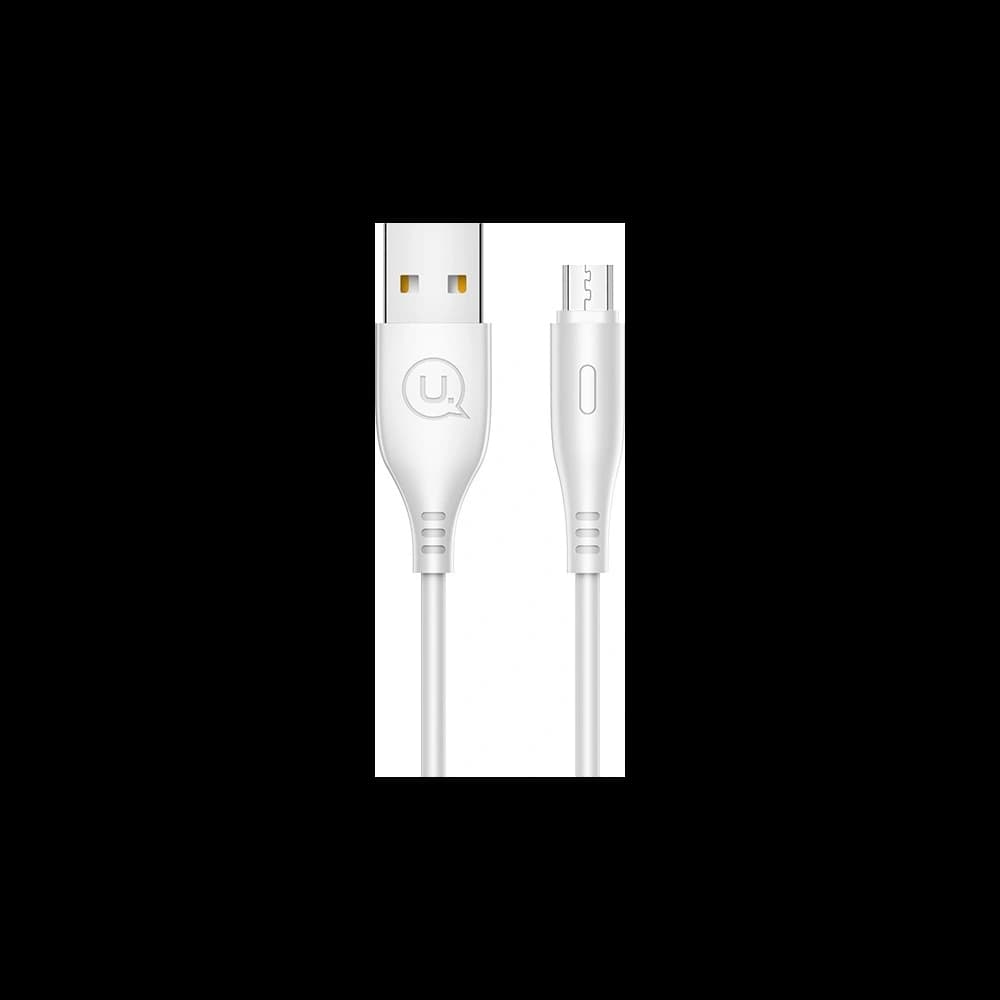Kabel USAMS U18 microUSB 2A Fast Charge 1m biały/white SJ268USB02 - 1