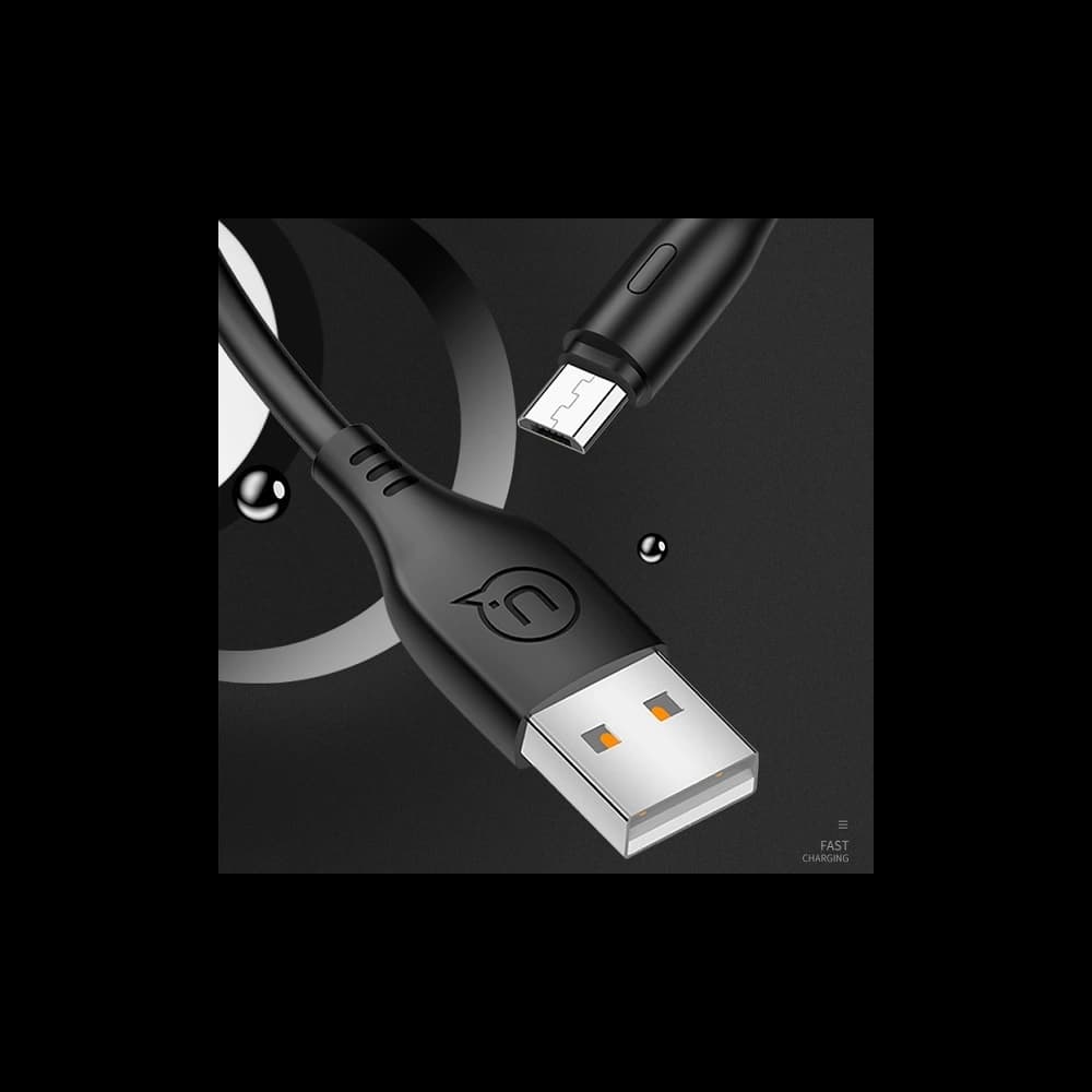 Kabel USAMS U18 microUSB 2A Fast Charge 1m czarny/black SJ268USB01 - 4
