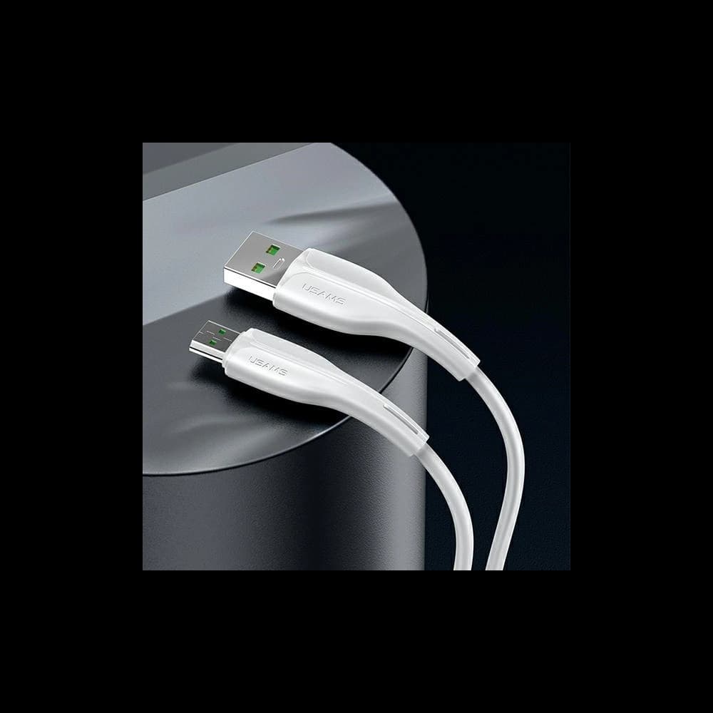 USAMS U38 microUSB Kabel 4A Schnellladung für OPPO 1m weiß SJ375USB02 - 7