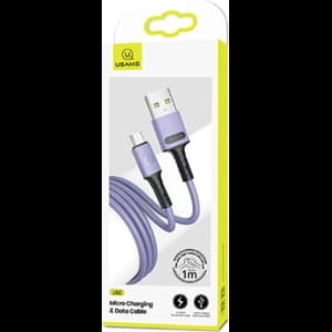 Kabel USAMS U52 microUSB 2A Fast Charge 1m purpurowy/purple SJ435USB04