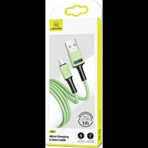 Kabel USAMS U52 microUSB 2A Fast Charge 1m zielony/green SJ435USB02