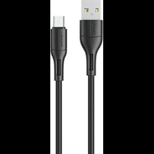 Cablul USAMS U68 microUSB 2A Încărcare Rapidă 1m negru/black SJ502USB01