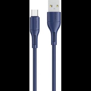 Kabel USAMS U68 microUSB 2A Fast Charge 1m niebieski/blue SJ502USB03