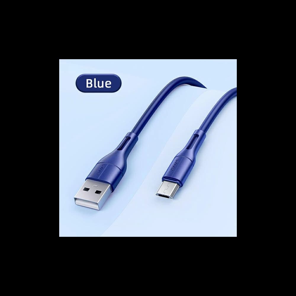 Kabel USAMS U68 microUSB 2A Fast Charge 1m blau SJ502USB03 - 9