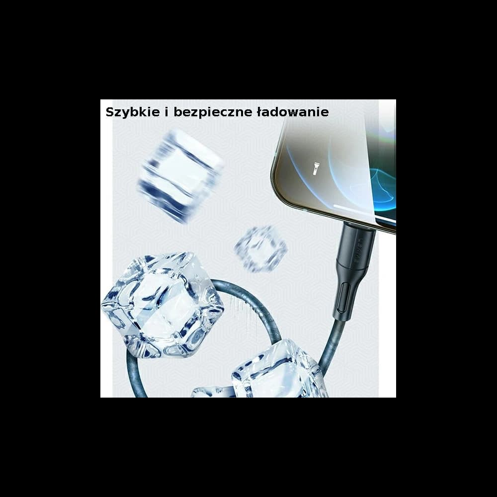 Kabel USAMS U68 microUSB 2A Fast Charge 1m zelený/green SJ502USB04 - 4