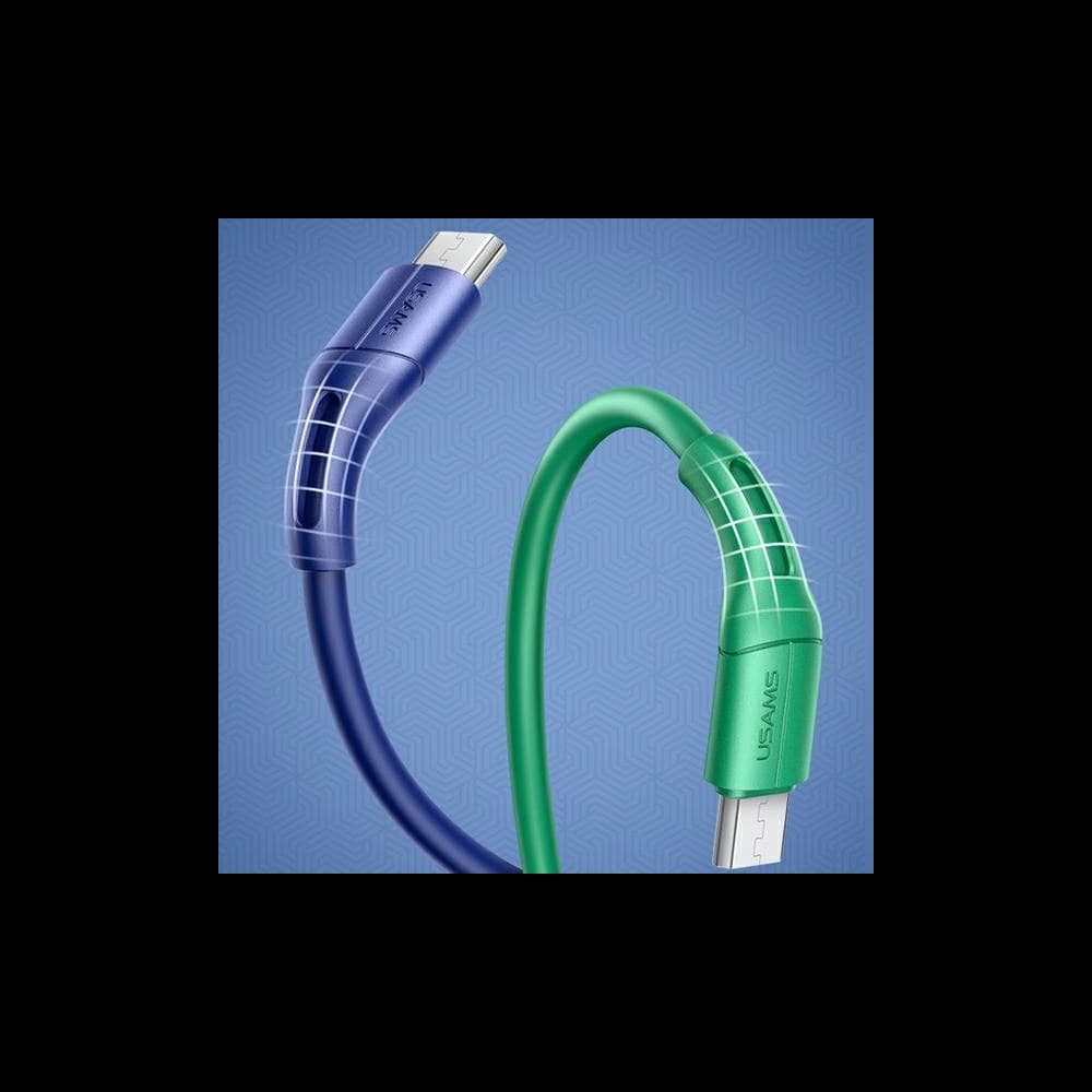 Kabel USAMS U68 microUSB 2A Fast Charge 1m zelený/green SJ502USB04 - 6