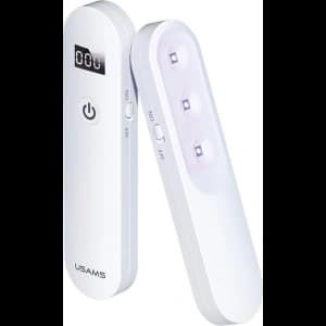 Dezinfekční lampa mini UV-C USAMS ruční sterilizátor bílá/white ZB159XDD01