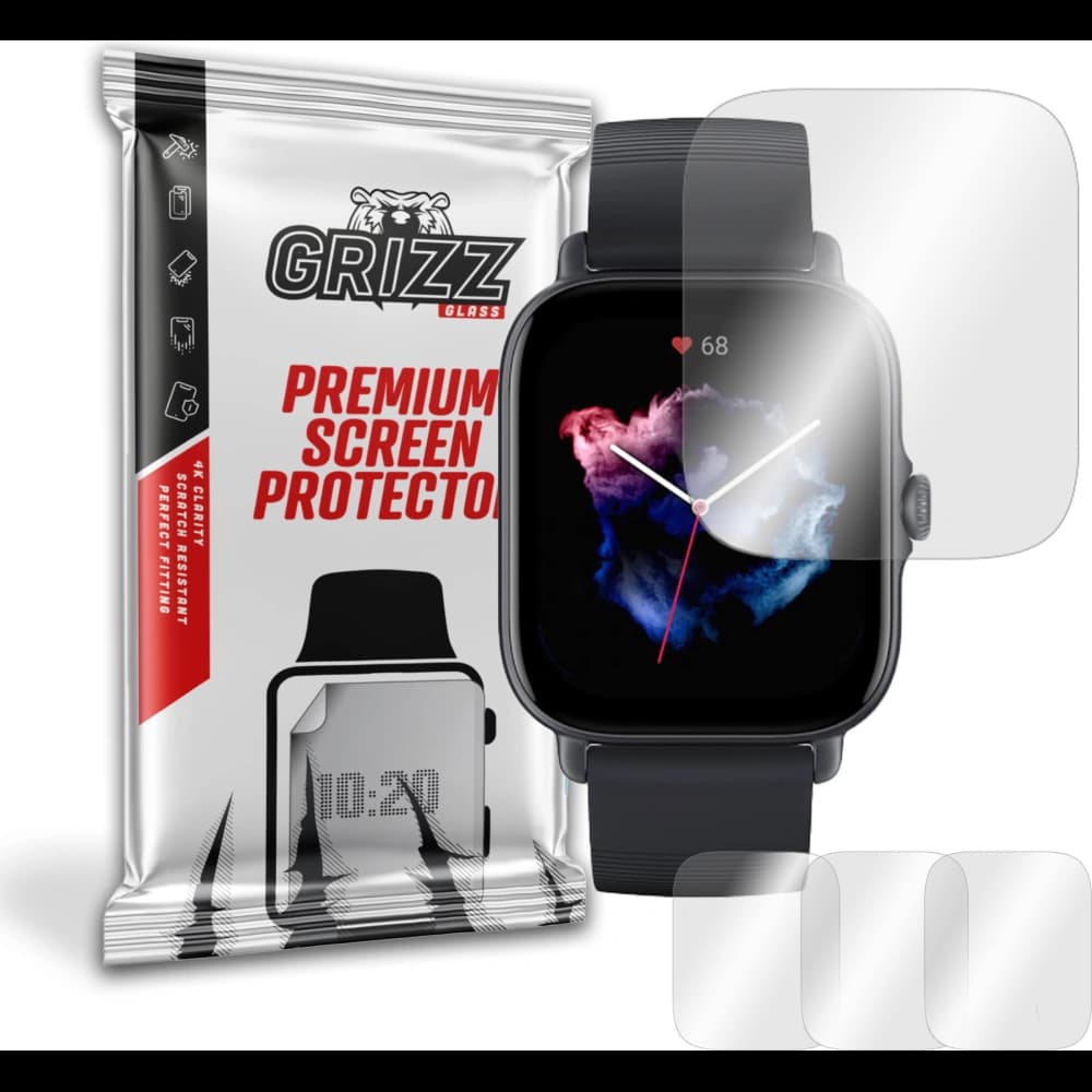 Hydrogel-Folie GrizzGlass Hydrofilm für Amazfit GTS 3 - 1