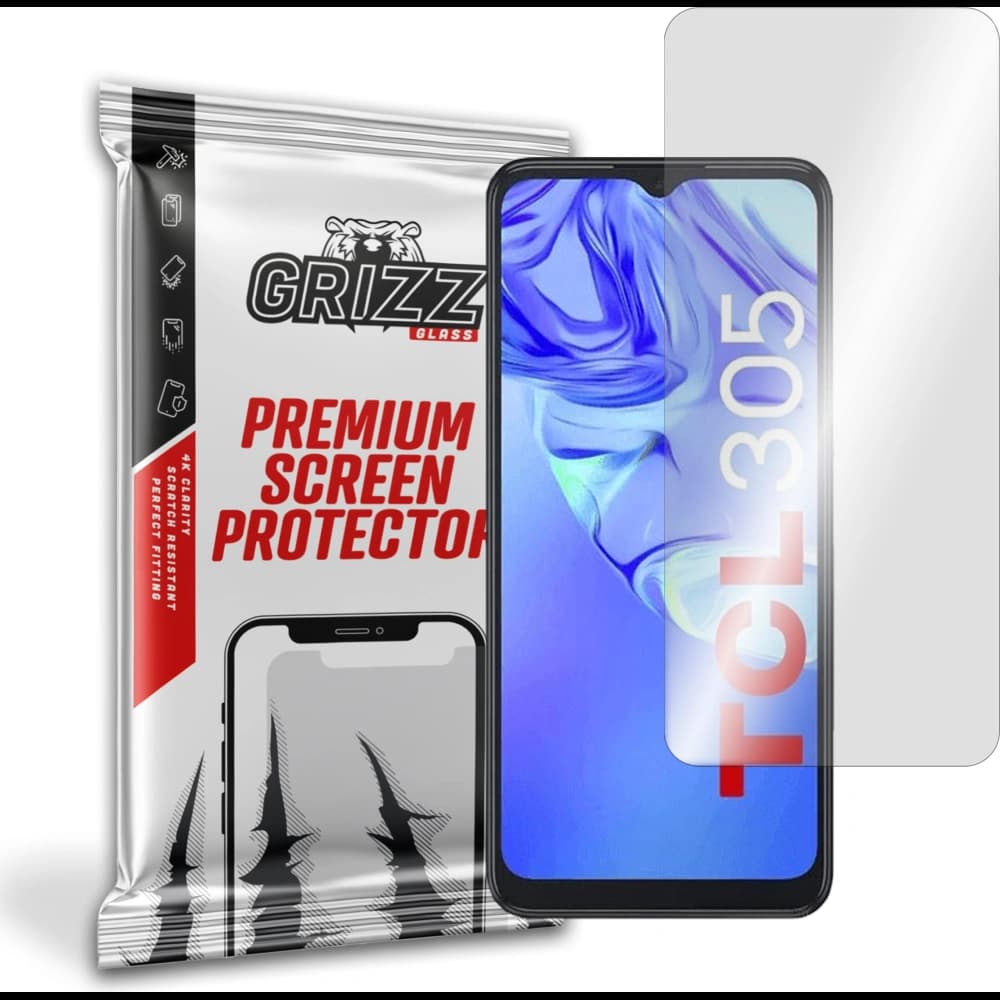 Hybriertes Glas GrizzGlass HybridGlass für TCL 305 Dual Sim - 1