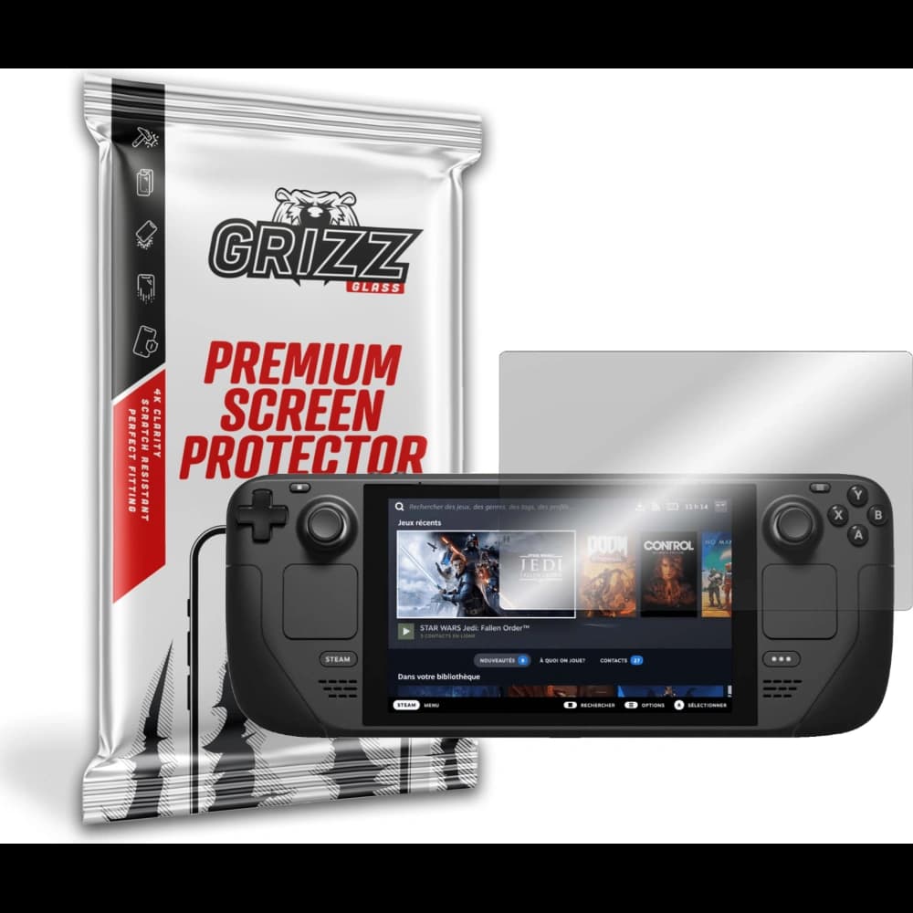 GrizzGlass HybridGlass Valve Steam Deck LCD / OLED - 1