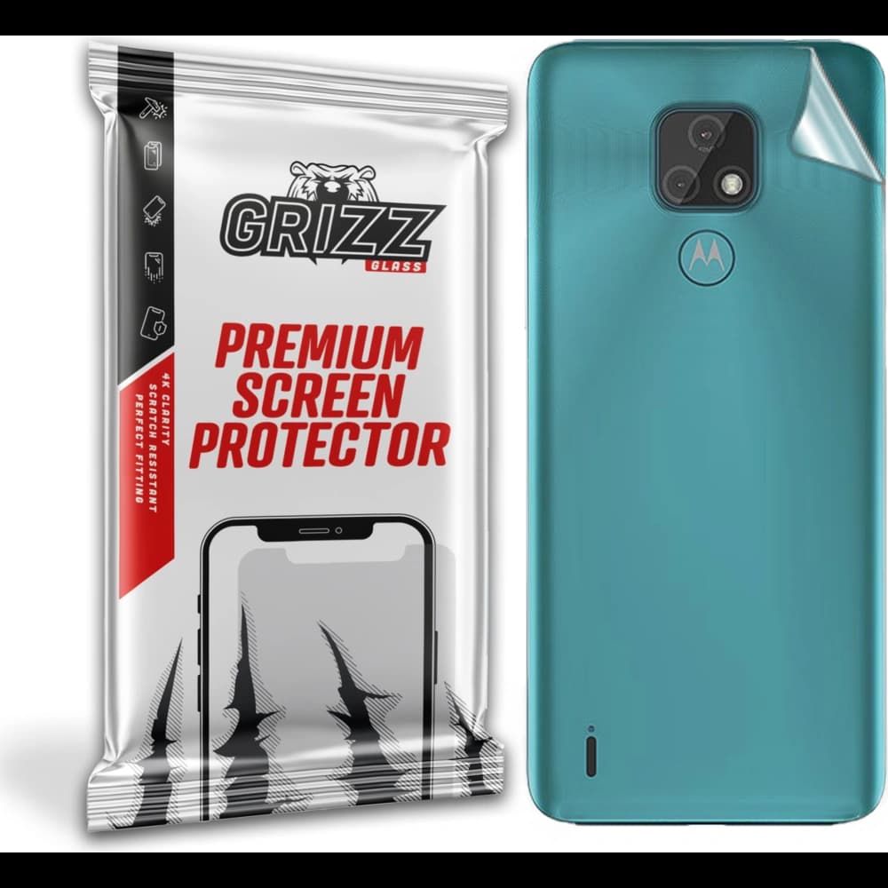 Folie für die Rückseite GrizzGlass SatinSkin für Motorola Moto E7 - 1