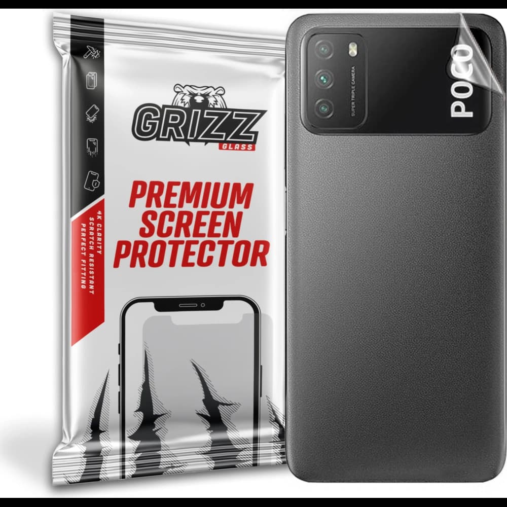Folie für die Rückseite GrizzGlass SatinSkin für Xiaomi POCO M3 - 1