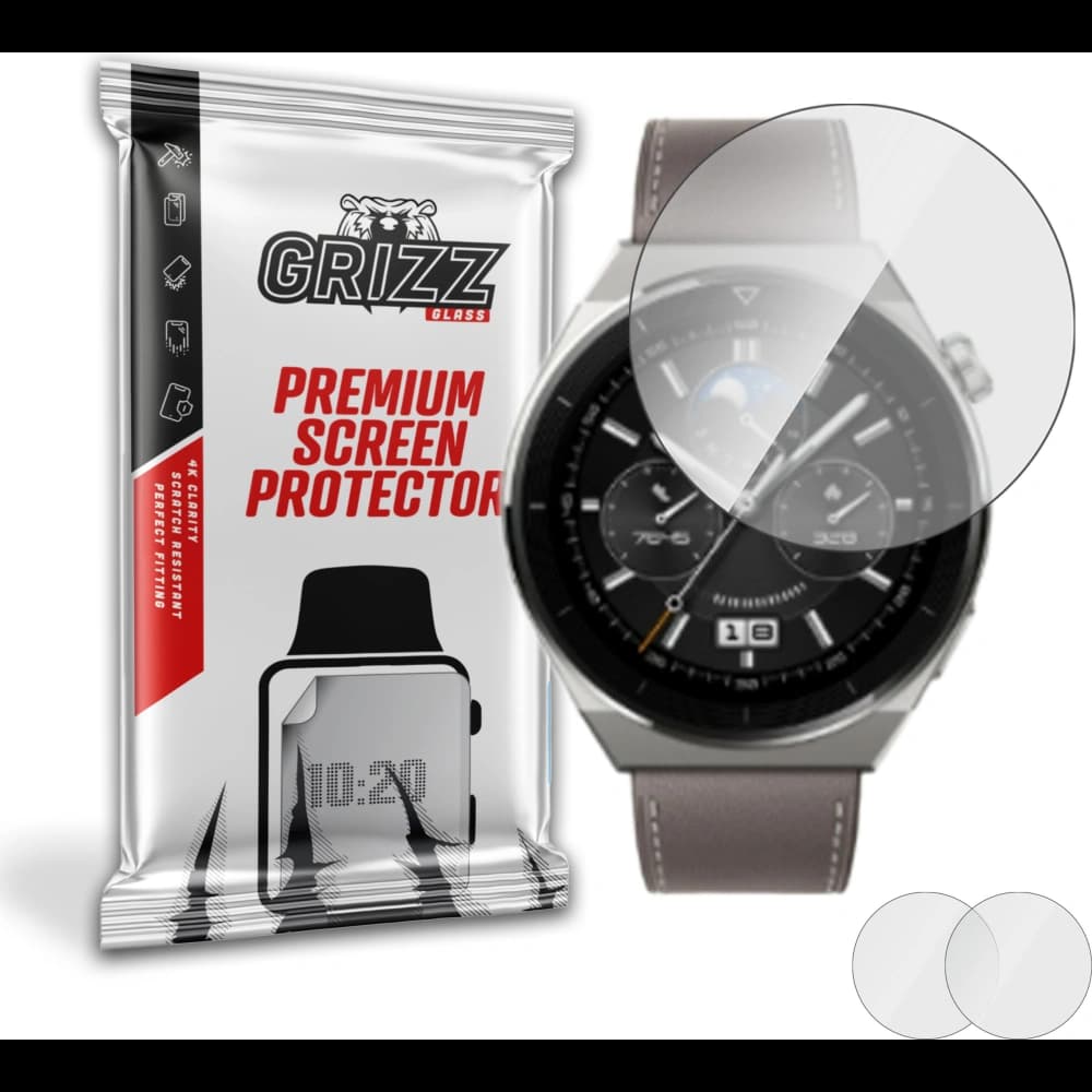 Hybriertes Glas GrizzGlass HybridGlass für Huawei Watch GT 3 Pro 46mm - 1