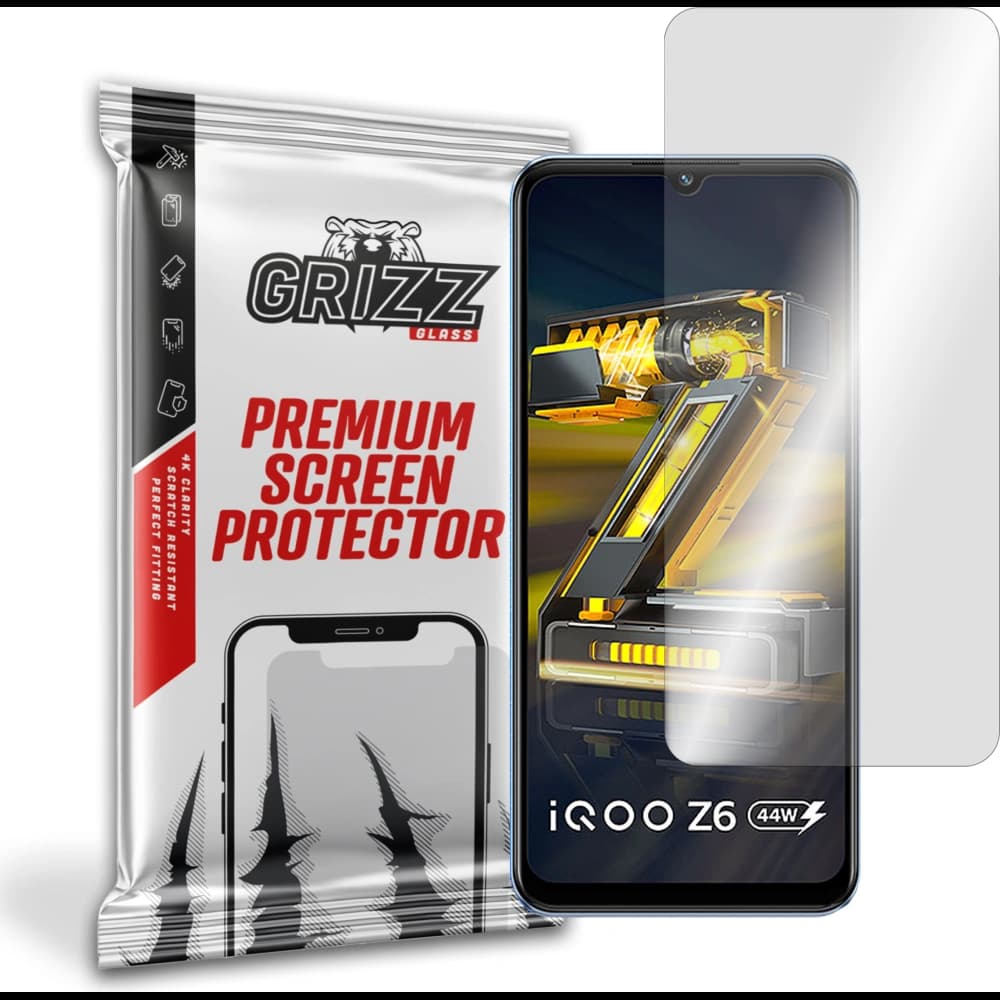 Szkło hybrydowe GrizzGlass HybridGlass do vivo iQOO Z6 44W - 1