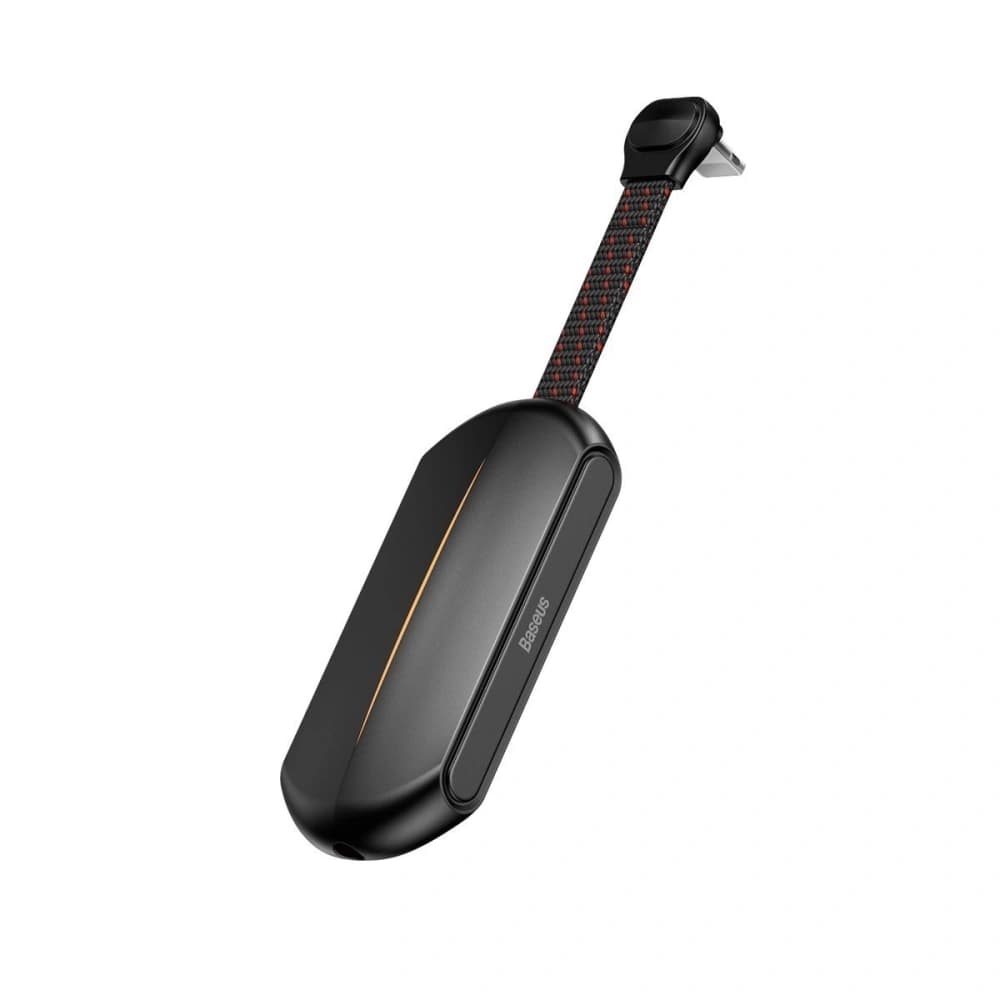 [OUTLET] Audio-Adapter Baseus GAMO L47 Lightning auf Mini Jack 3.5mm und 2x Lightning, RGB, 18W, DAC (schwarz) - 4