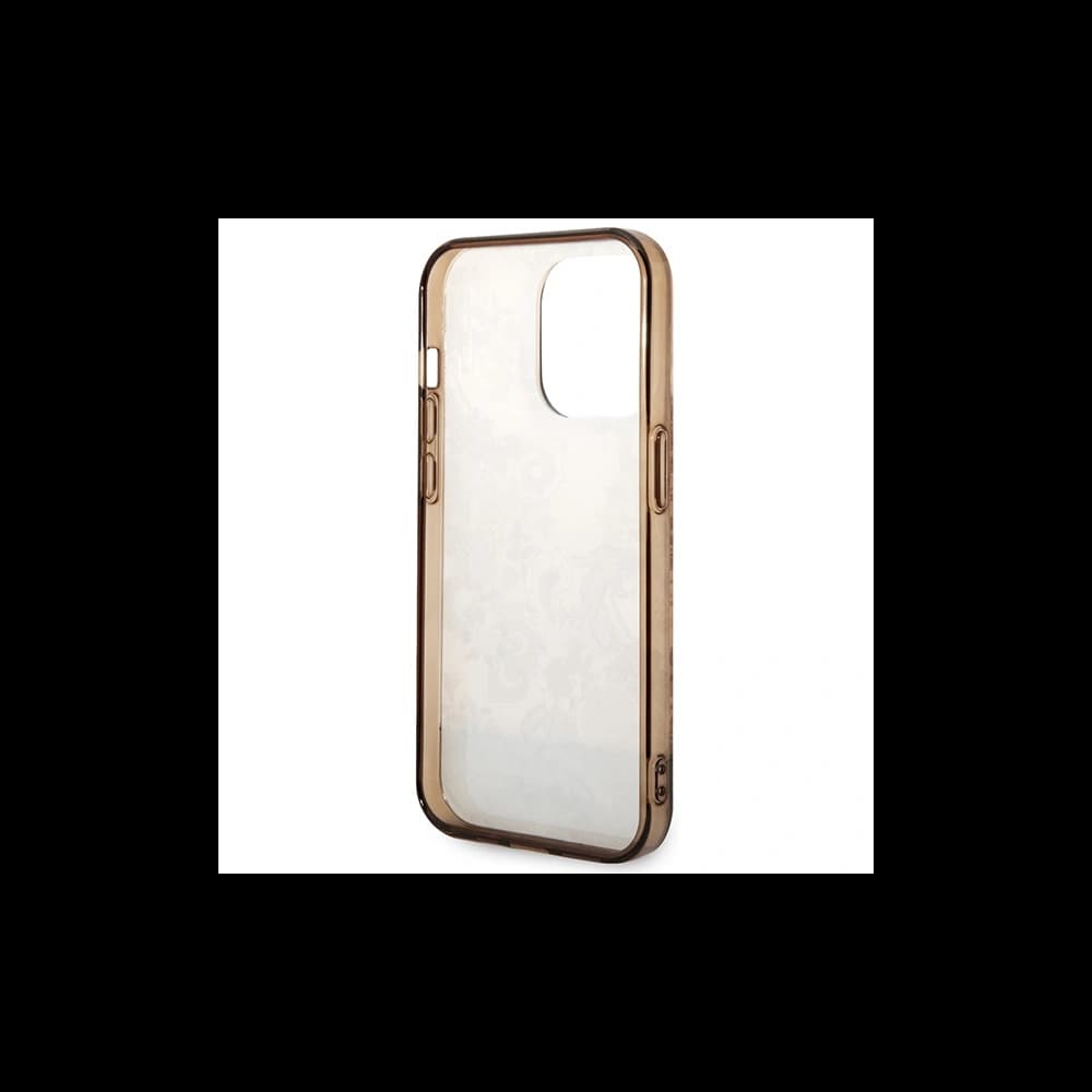 Etui Guess GUHCP14LHGPLHC Apple iPhone 14 Pro ochre hardcase Porcelain Collection - 7