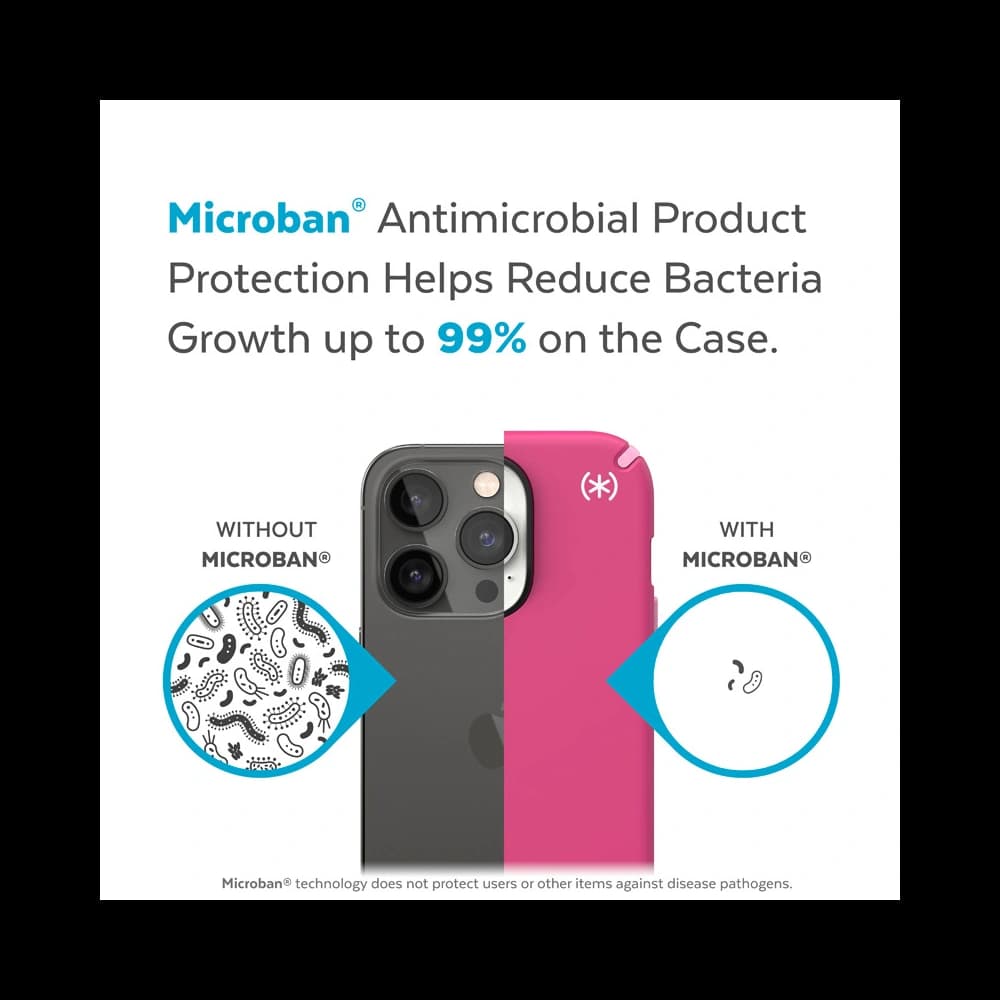 Etui Speck Presidio2 Pro MagSafe MICROBAN Apple iPhone 14 Pro (Digitalpink / Blossompink / White) - 9
