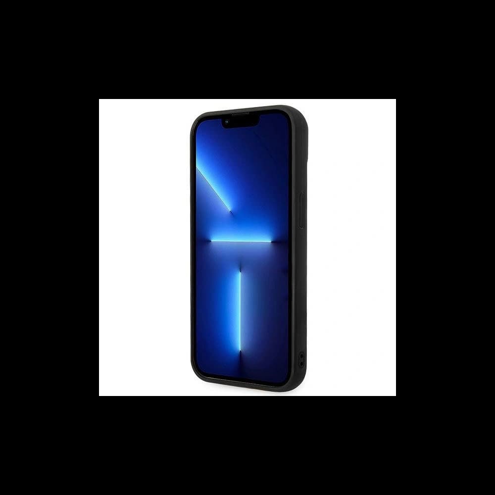 Case Karl Lagerfeld KLHCP14MPSQPK Apple iPhone 14 Plus / 15 Plus Hardcase schwarz/black Puffy Ikonik Pin - 5