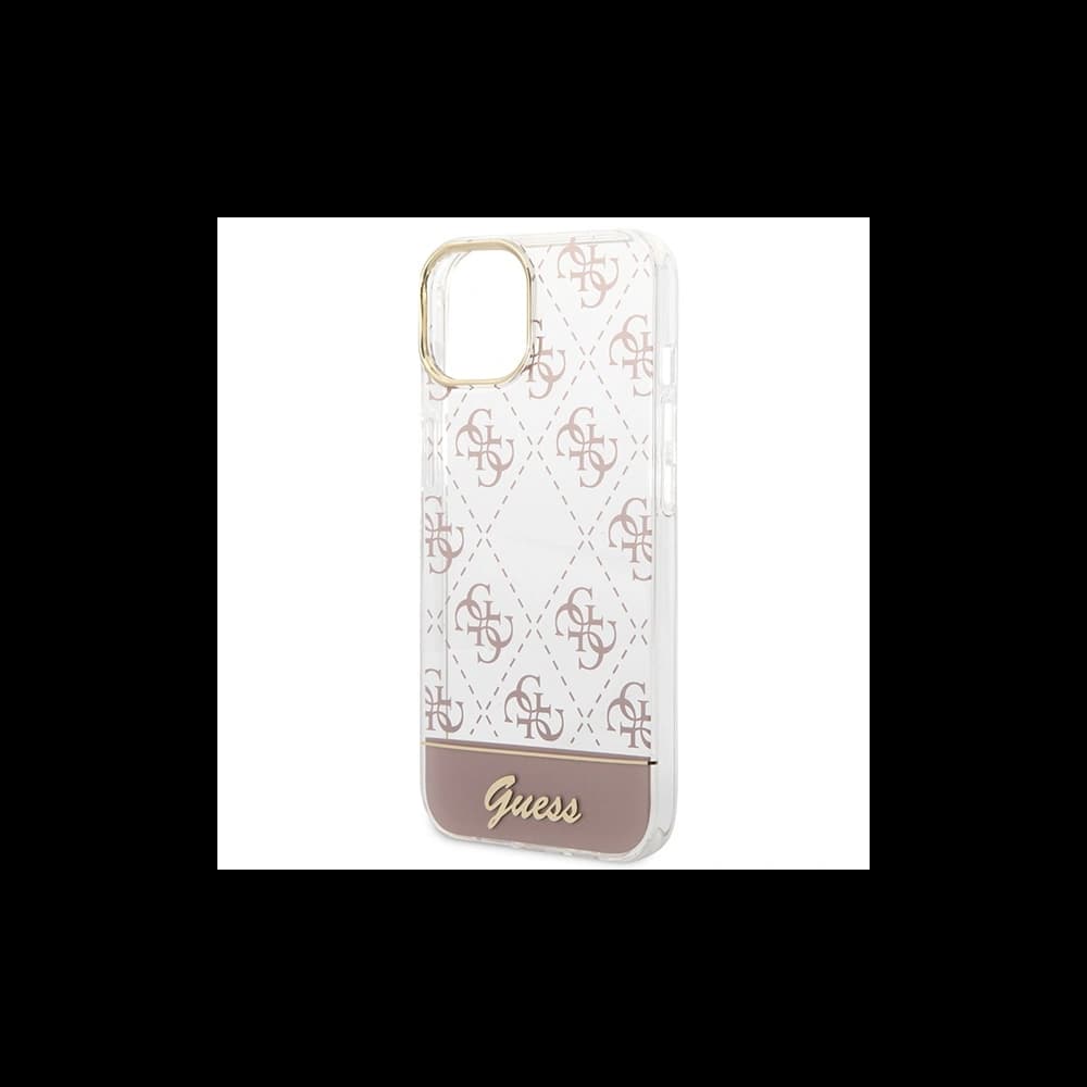 Etui Guess GUHCP14MHG4MHP Apple iPhone 14 Plus / 15 Plus różowy/pink hardcase 4G Pattern Script - 6