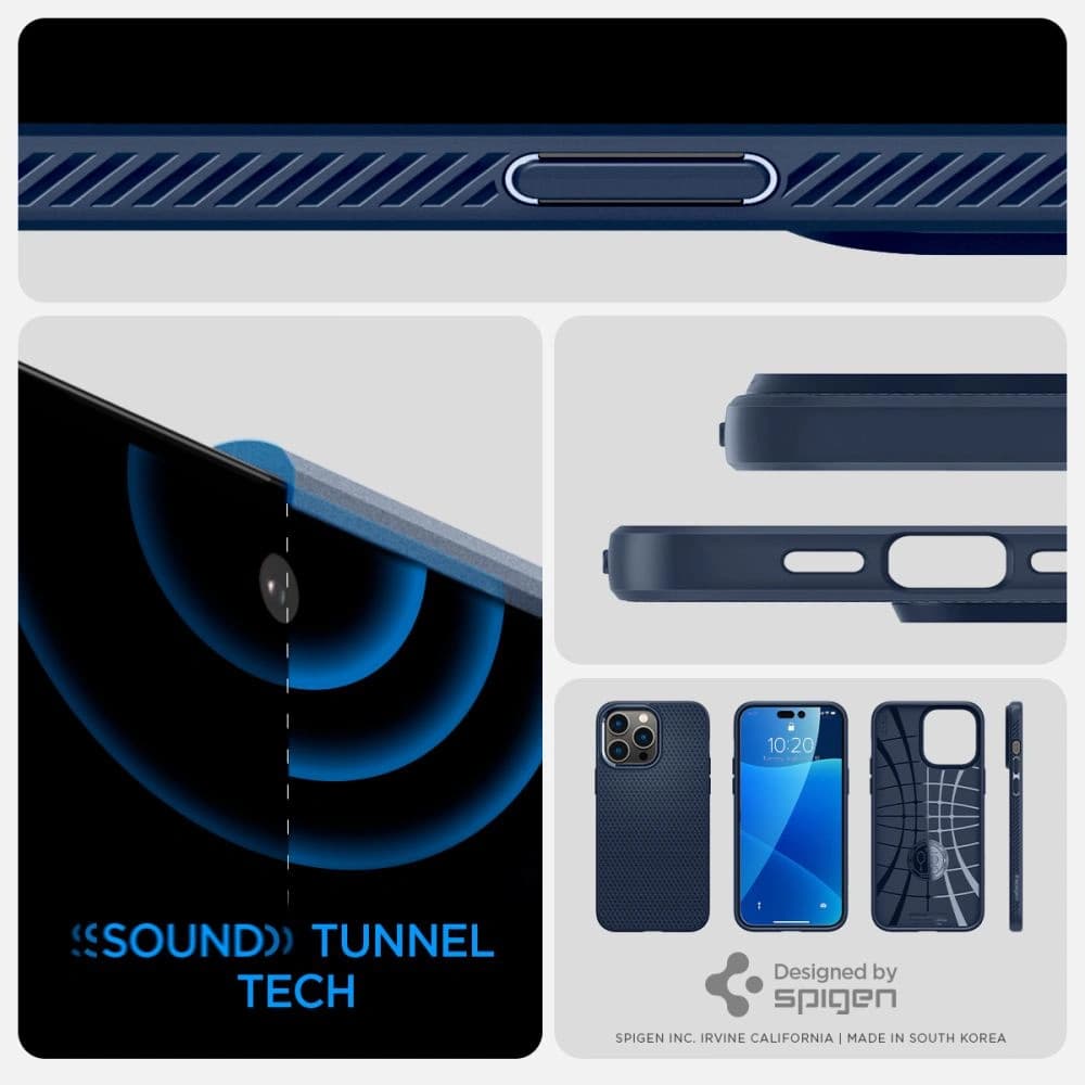 Case Spigen Liquid Air Apple iPhone 14 Pro Max Marineblau - 16