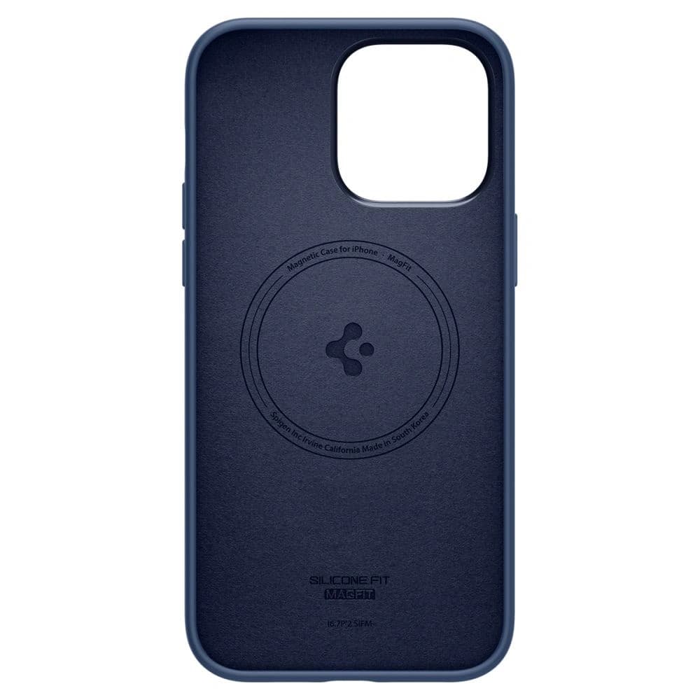 Spigen Silicone Fit Mag MagSafe Apple iPhone 14 Pro Max Navy Blue - 4