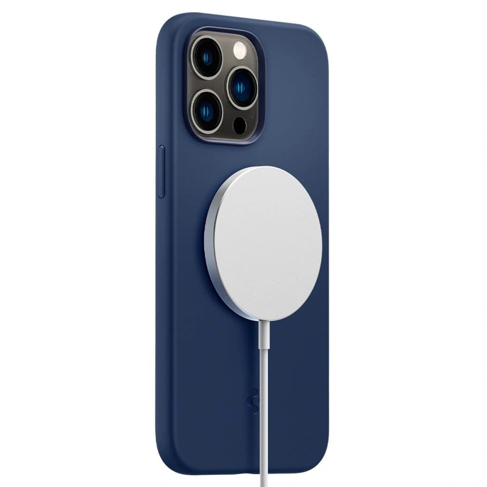 Spigen Silicone Fit Mag MagSafe Apple iPhone 14 Pro Max Navy Blue - 8